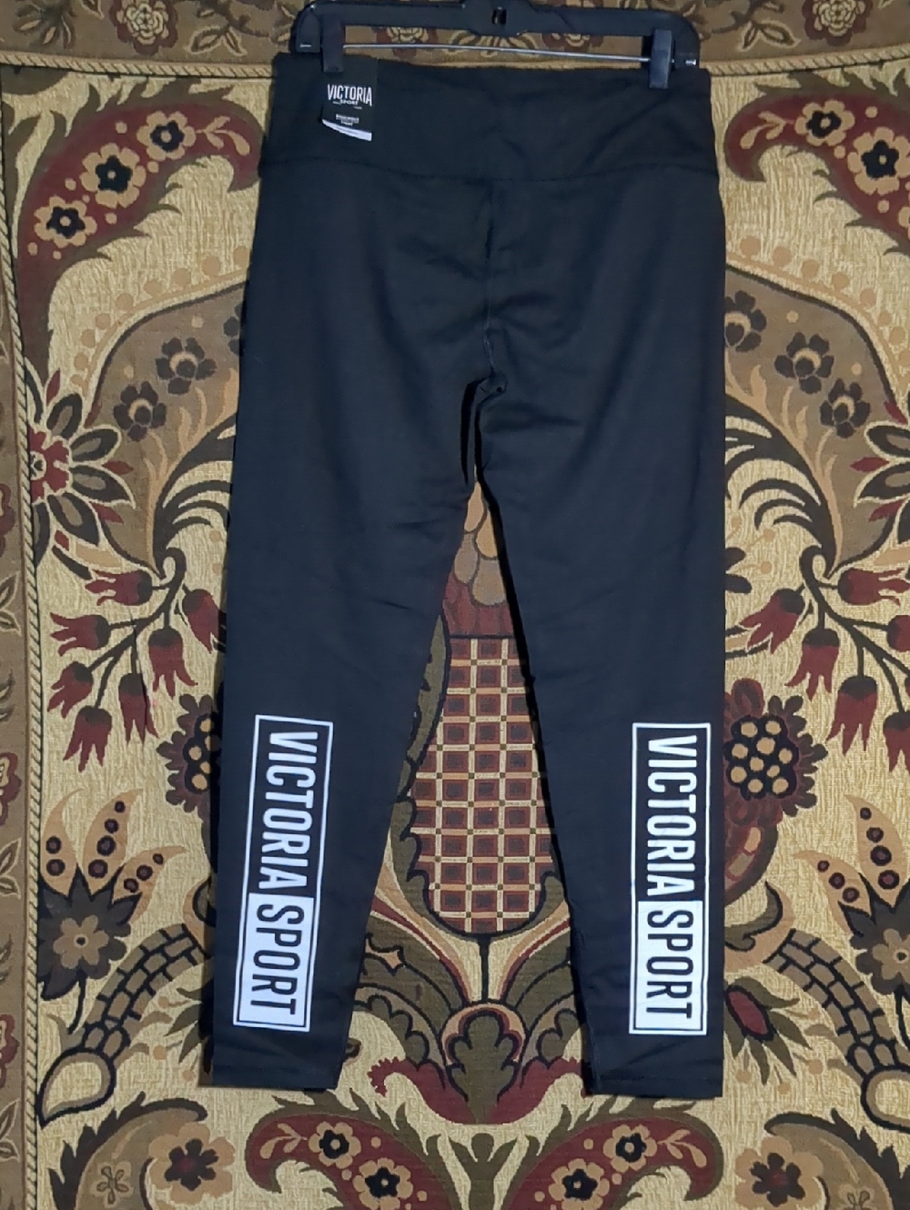 Victoria's Secret Black Leggings  Victoria Sport Logos